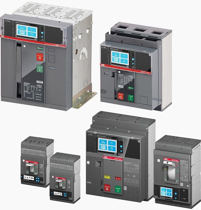 ABB's compact circuit breakers type EMAX 2 AND TMAX XT with ekip trip units