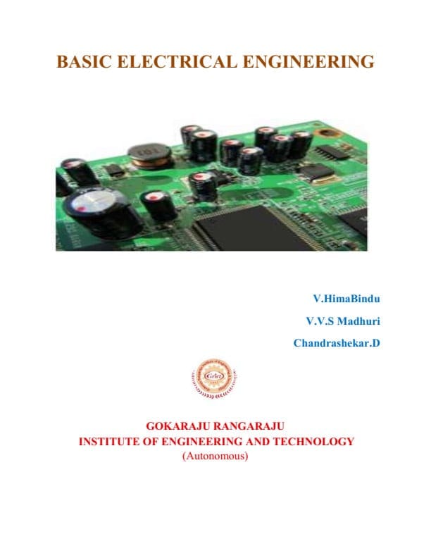 The basic electrical engineering course for first-year students