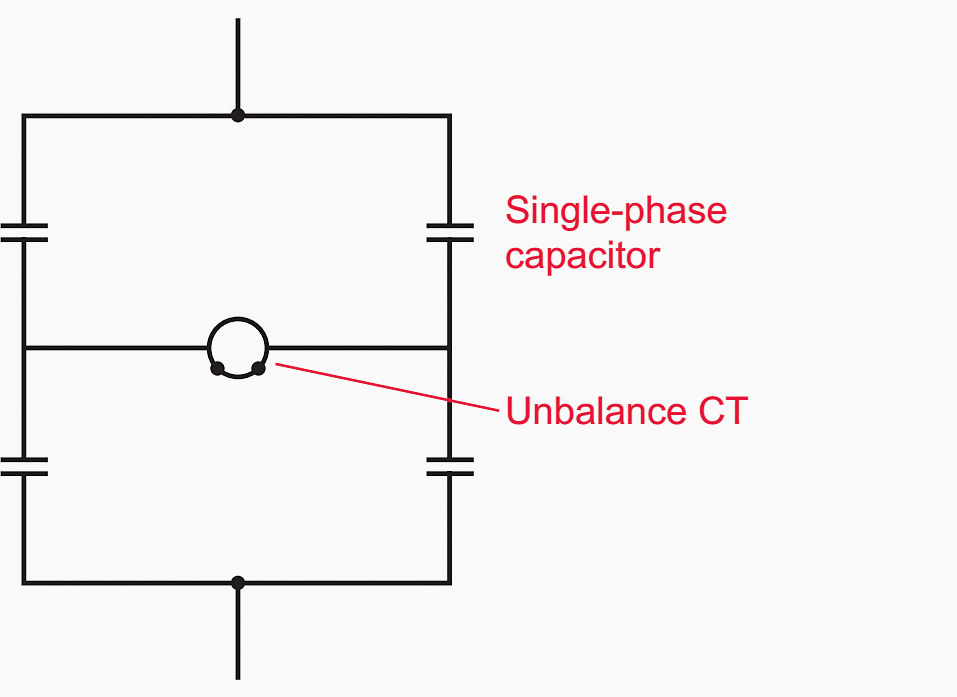 H connection of capacitor-bank