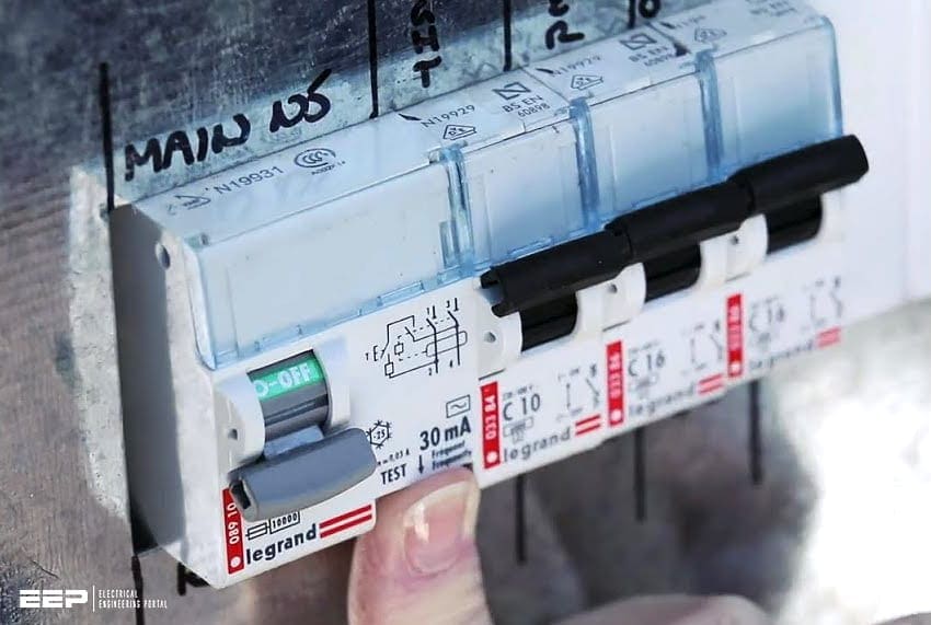 Gladly seen in all electrical switchboards - Residual current device (RCD)