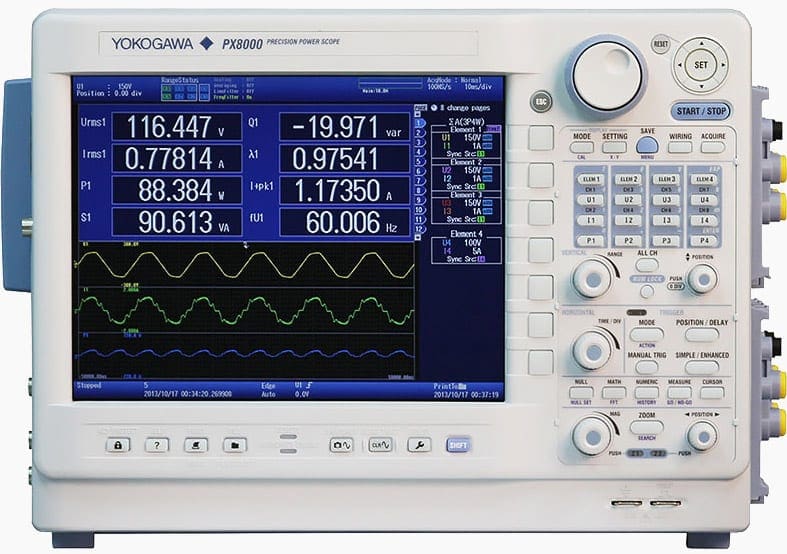 The WT500 Power Analyzer excels at single- and three-phase power measurements