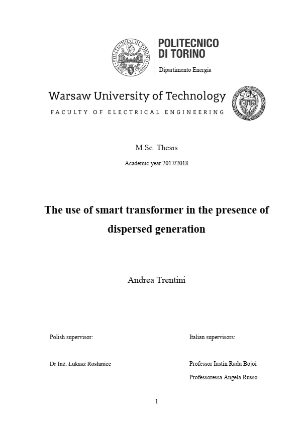 The use of smart transformers in the presence of dispersed generation