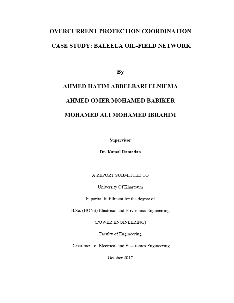 Overcurrent protection study for a power network (relay setting miss-coordination)