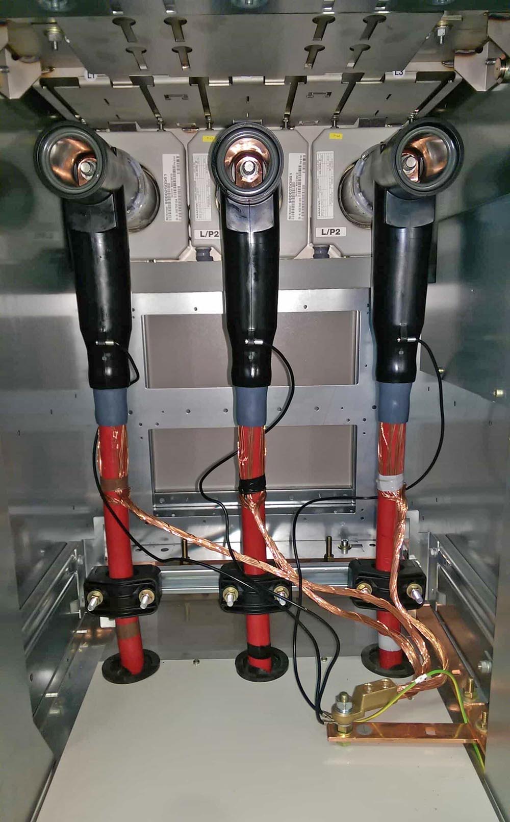 11kV connectors terminating EPR cable into medium voltage switchgear