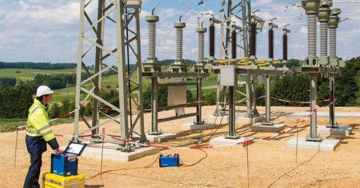 Ground testing of power substation