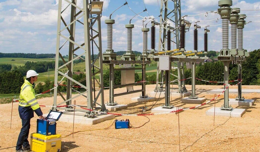 Ground testing of power substation