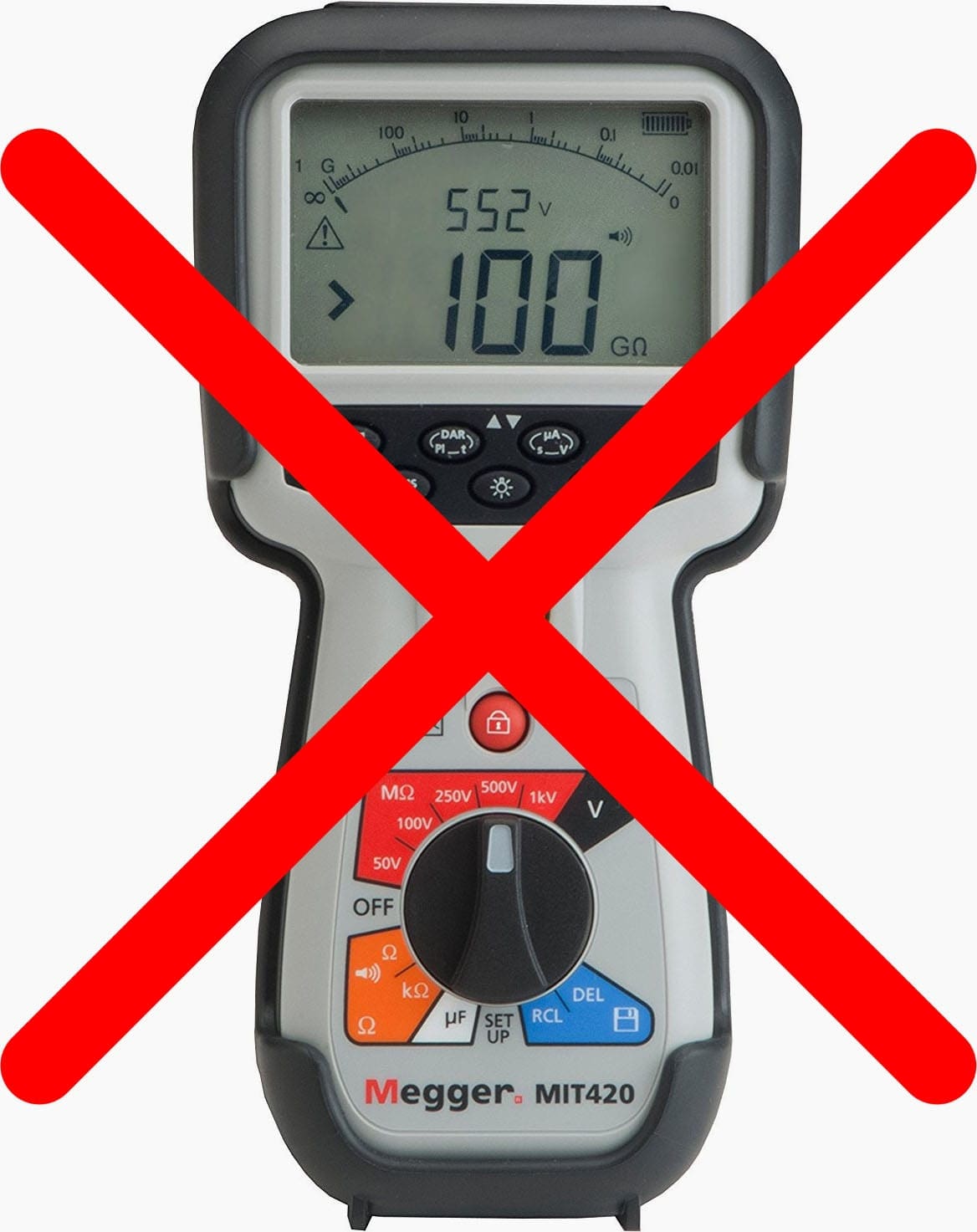 Test Equipment Megger 1000V Insulation and Continuity Tester 