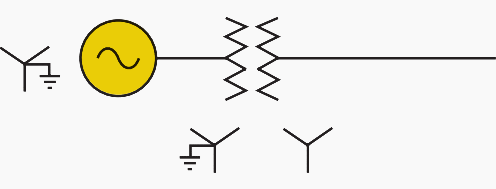 Transformer star-star connection with grounded neutral