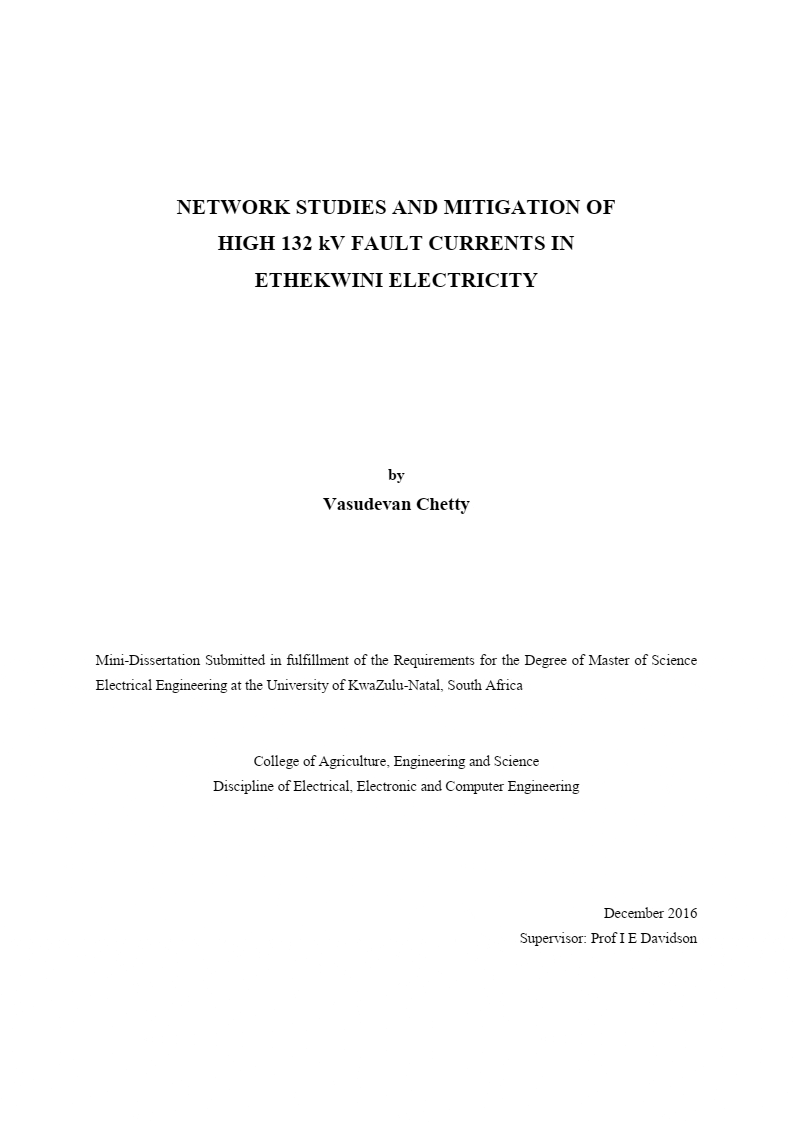 Case study of fault mitigation in 132kV electrical network