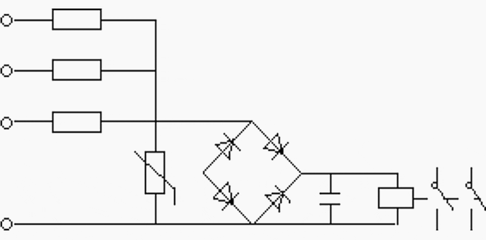 Supervision of a voltage transformer circuit (for alarm purpose only)