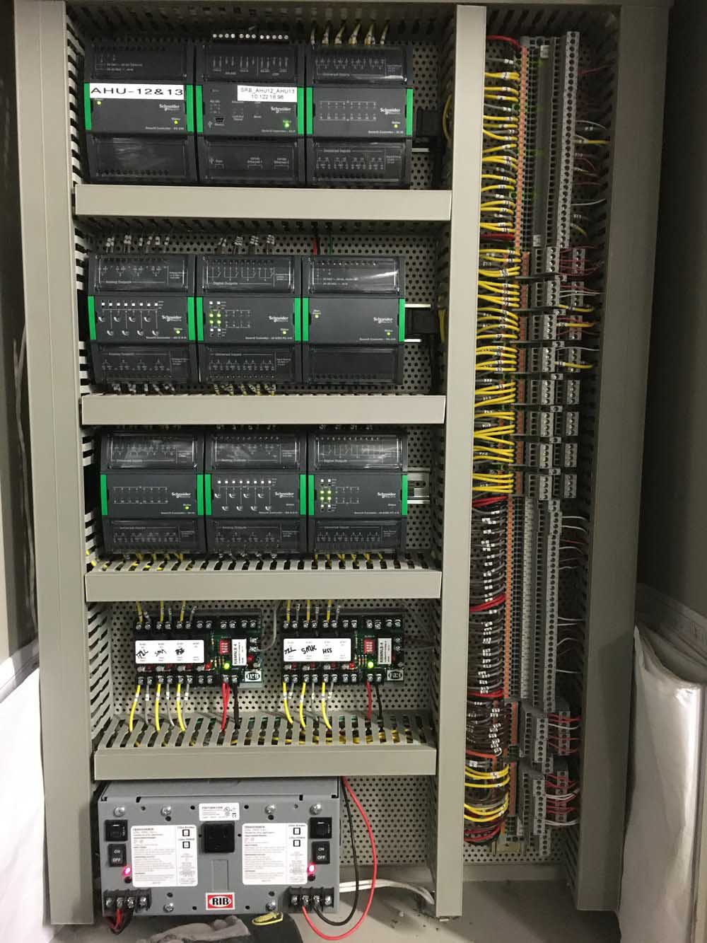 Air handling unit panel used to regulate and circulate air