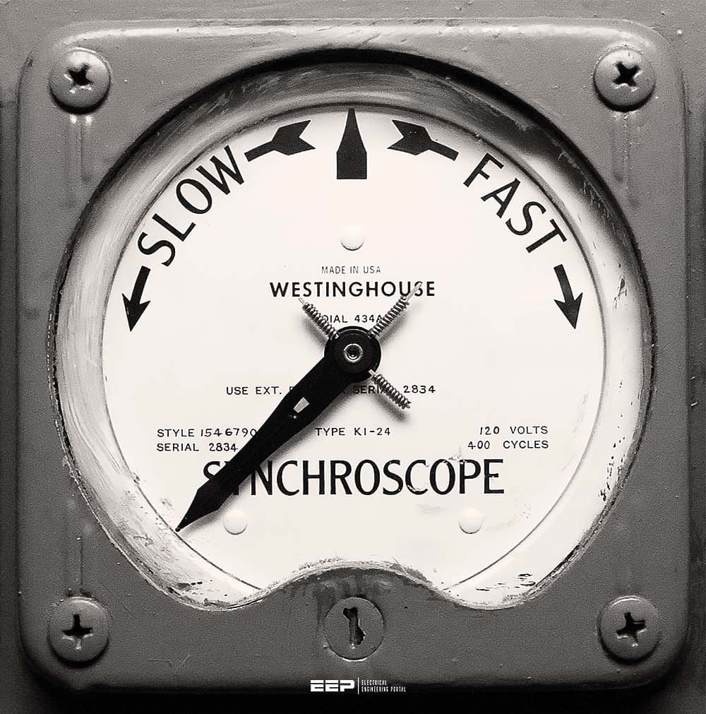 Synchroscope is used to connect two different sources
