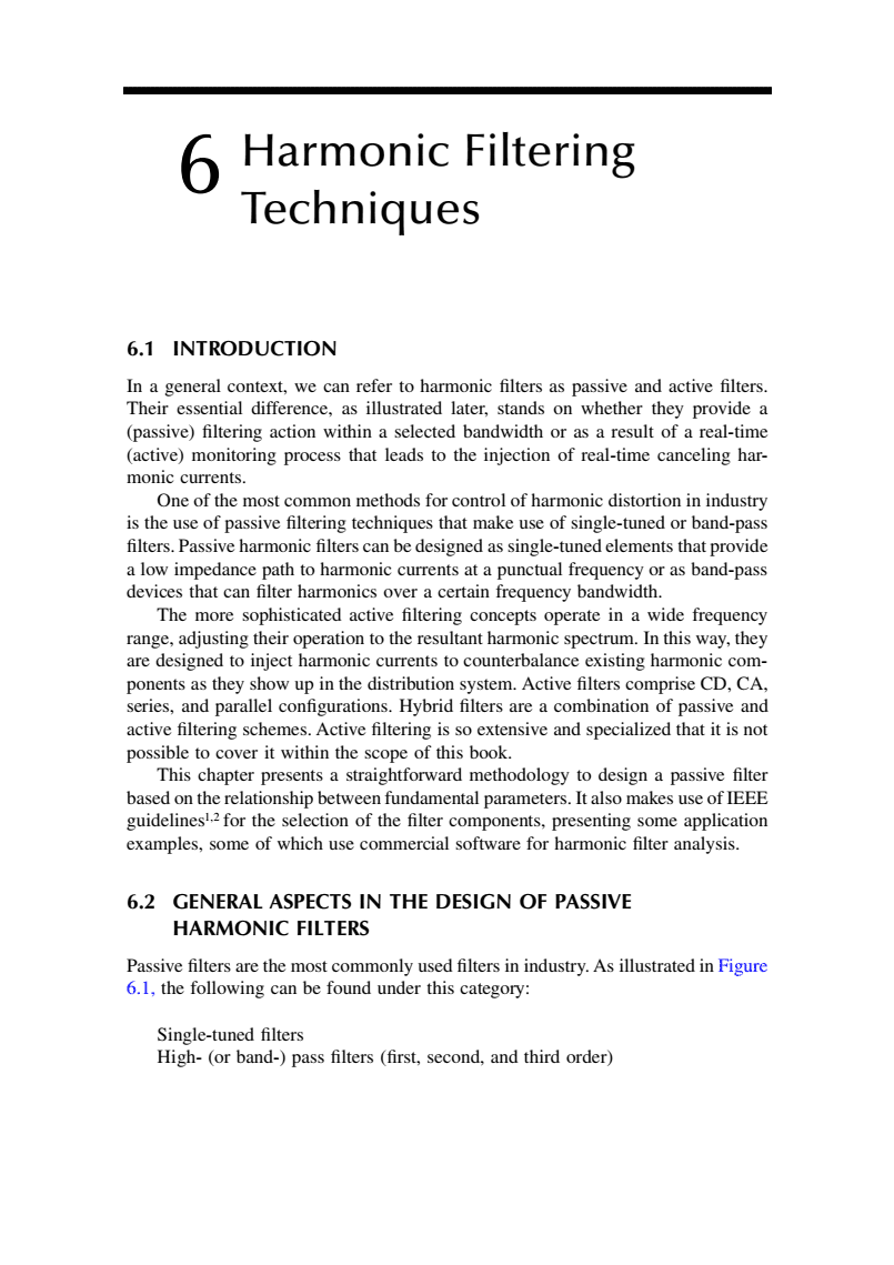 The essentials of harmonic filtering techniques