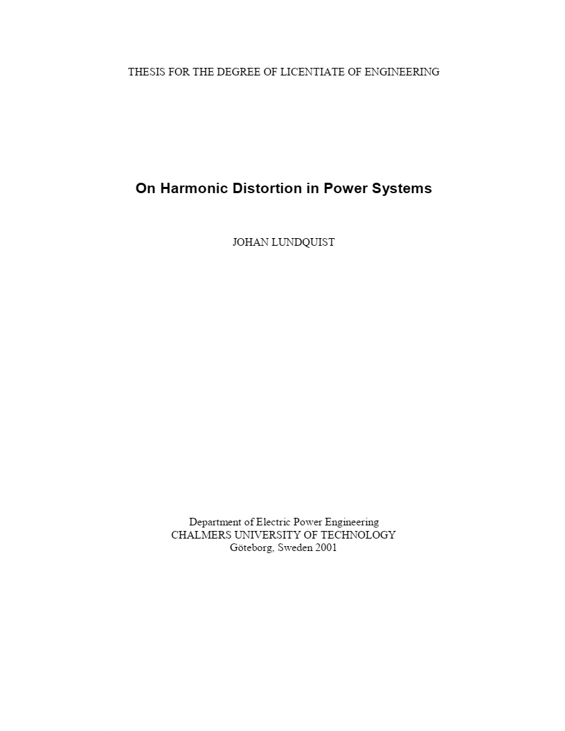 Harmonic distortion in power system (What is it and how to get rid of it)