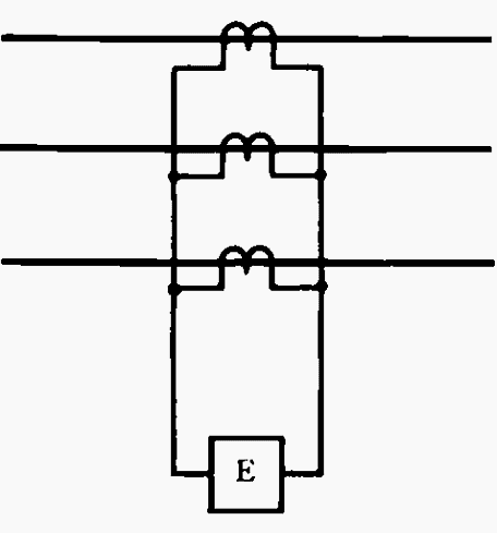 Residual circuit and earth-fault relay