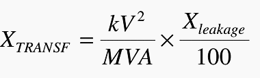 Fundamental expression for transformer impedance