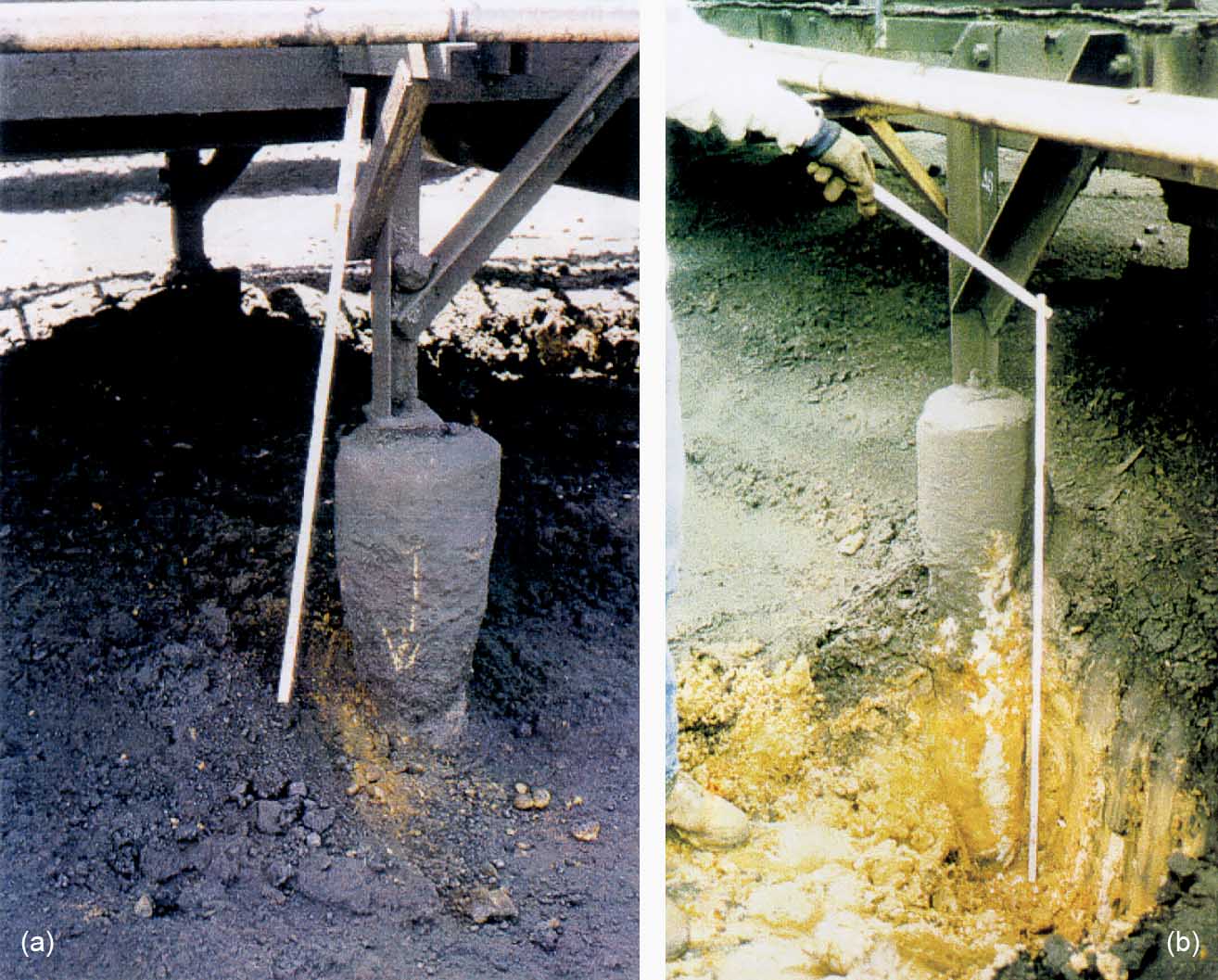 Deterioration of Circular Concrete Piers Under Sulfate Reaction