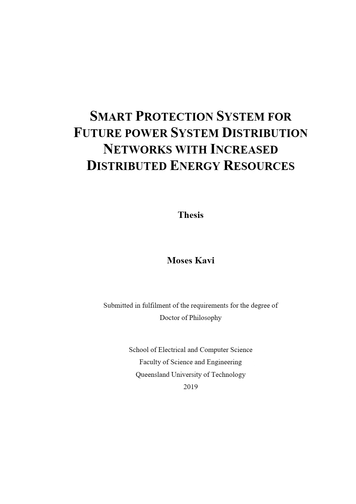 Better protection system for distribution networks with distributed energy resources