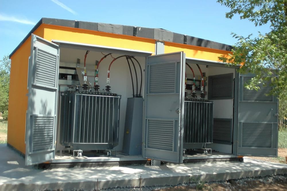 Compact (packaged) substation with two transformers 10/0.4 kV 1250kVA installed