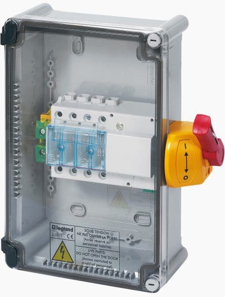 Full load switch unit with Vistop, 63A, 3P (Legrand)