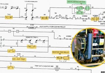 Lockout relay (master trip relay) in substation protection and control design