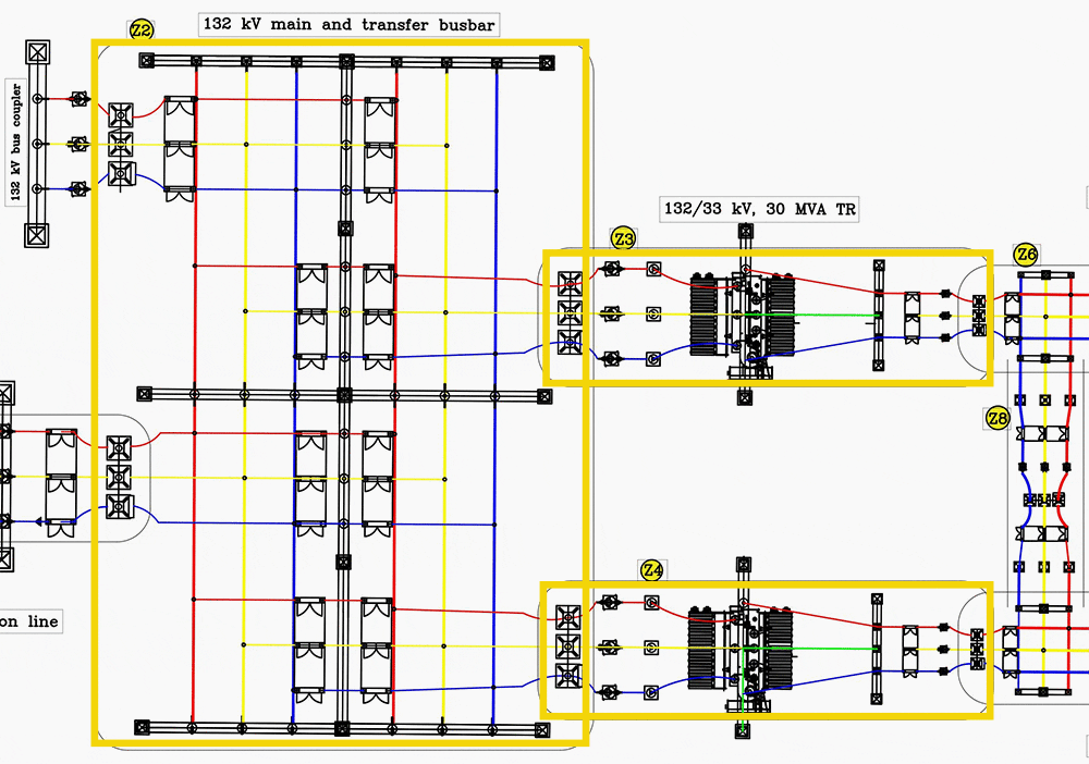 132kV Power Transfomer & 132kV Line Protection Relay Settings: Setting  Cacultation Example for 132kV Power Transformer Differential Relay, HV,LV  Over