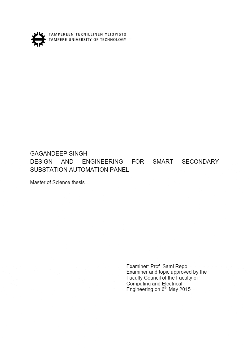 Design guide for upgrading existing secondary substations to be smart and intelligent