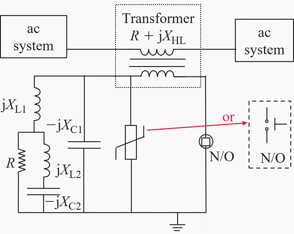 Passive damped resonant fault current limiter