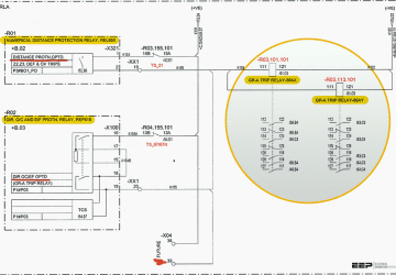 Tricks in designing and analyzing schematics and diagrams of high voltage substations