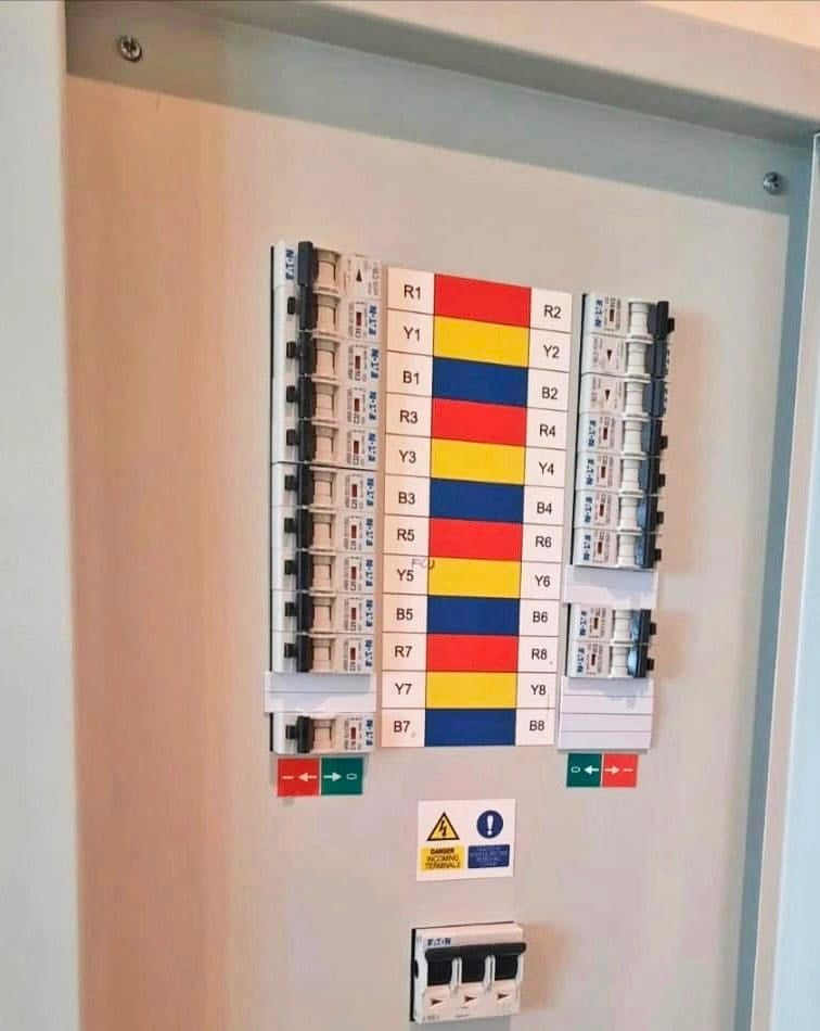 Blank cover used in distribution board for space circuits