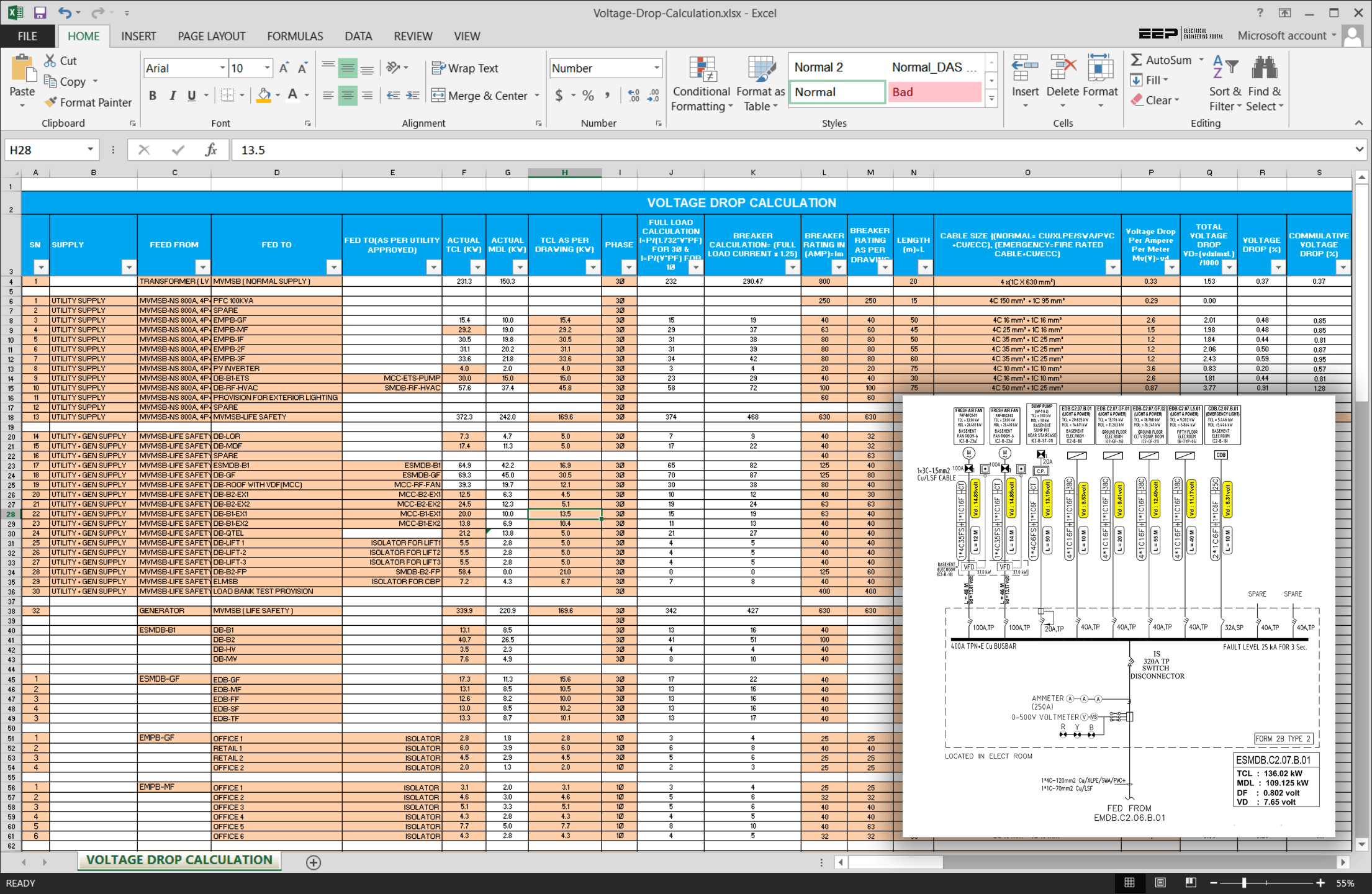 Wire Voltage Drop Chart