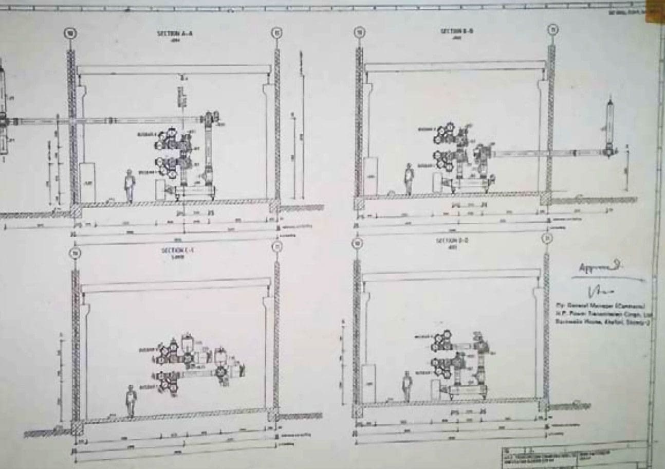 GIS substation control room layout substation