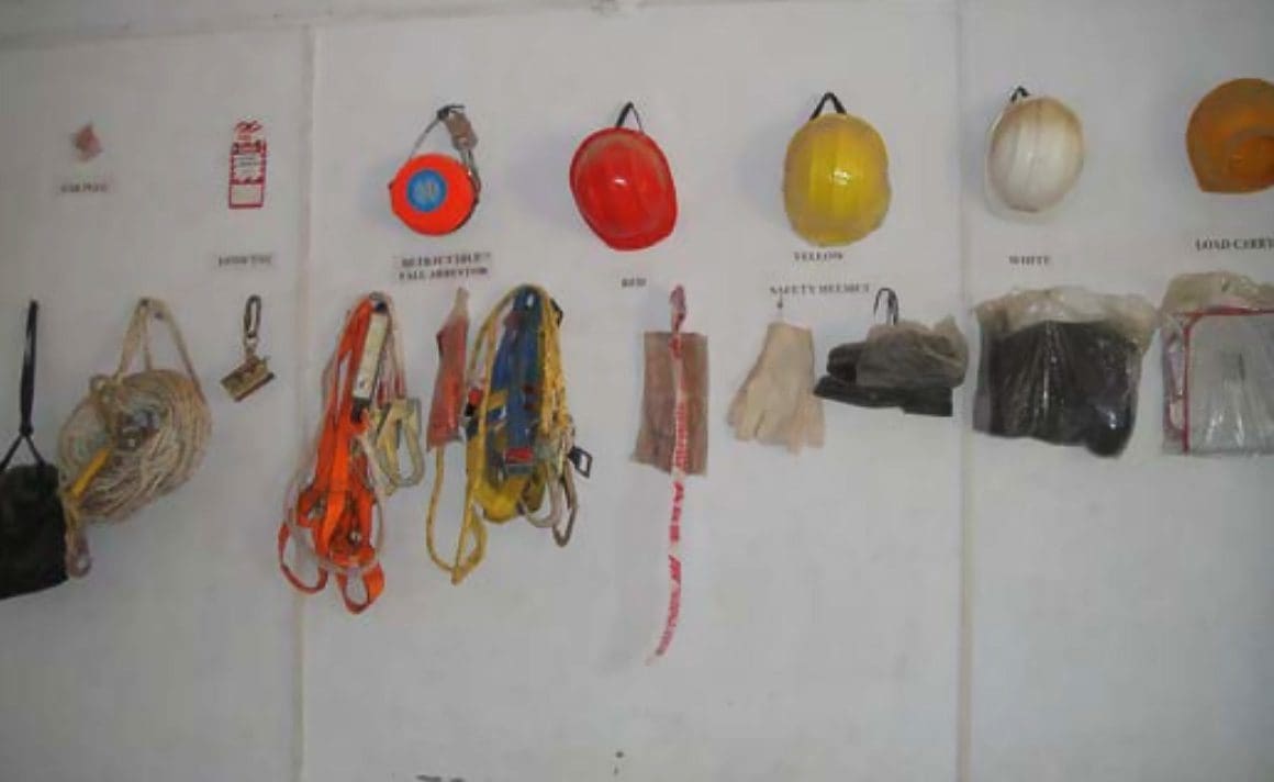 Medical Facility and display of Personal Protective Equipment (PPE)