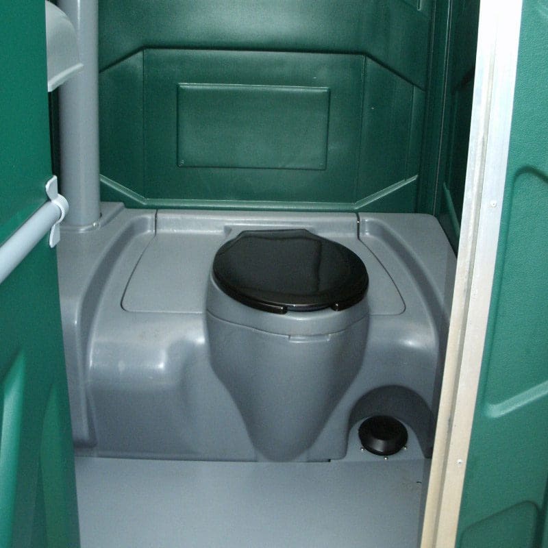 Proper toilet facilities at substation construction site