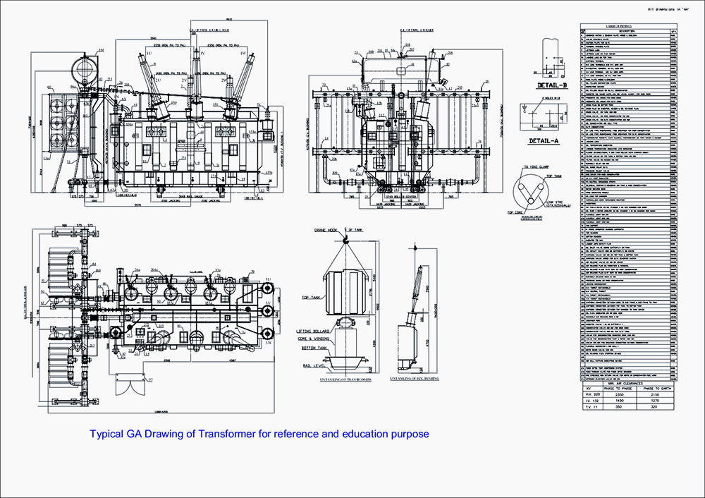 Transformer factory drawing