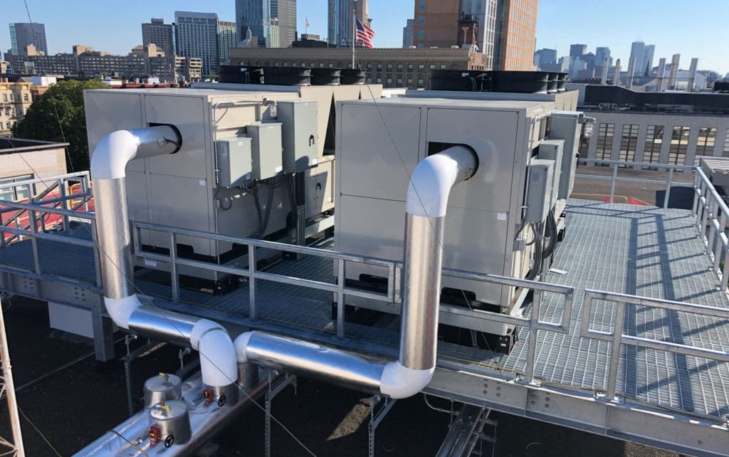 Rooftop chillers installations
