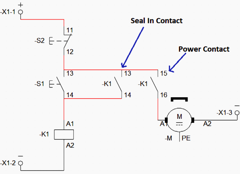 Mastering schematic drawings: Analyzing seal-in contacts in motor ...