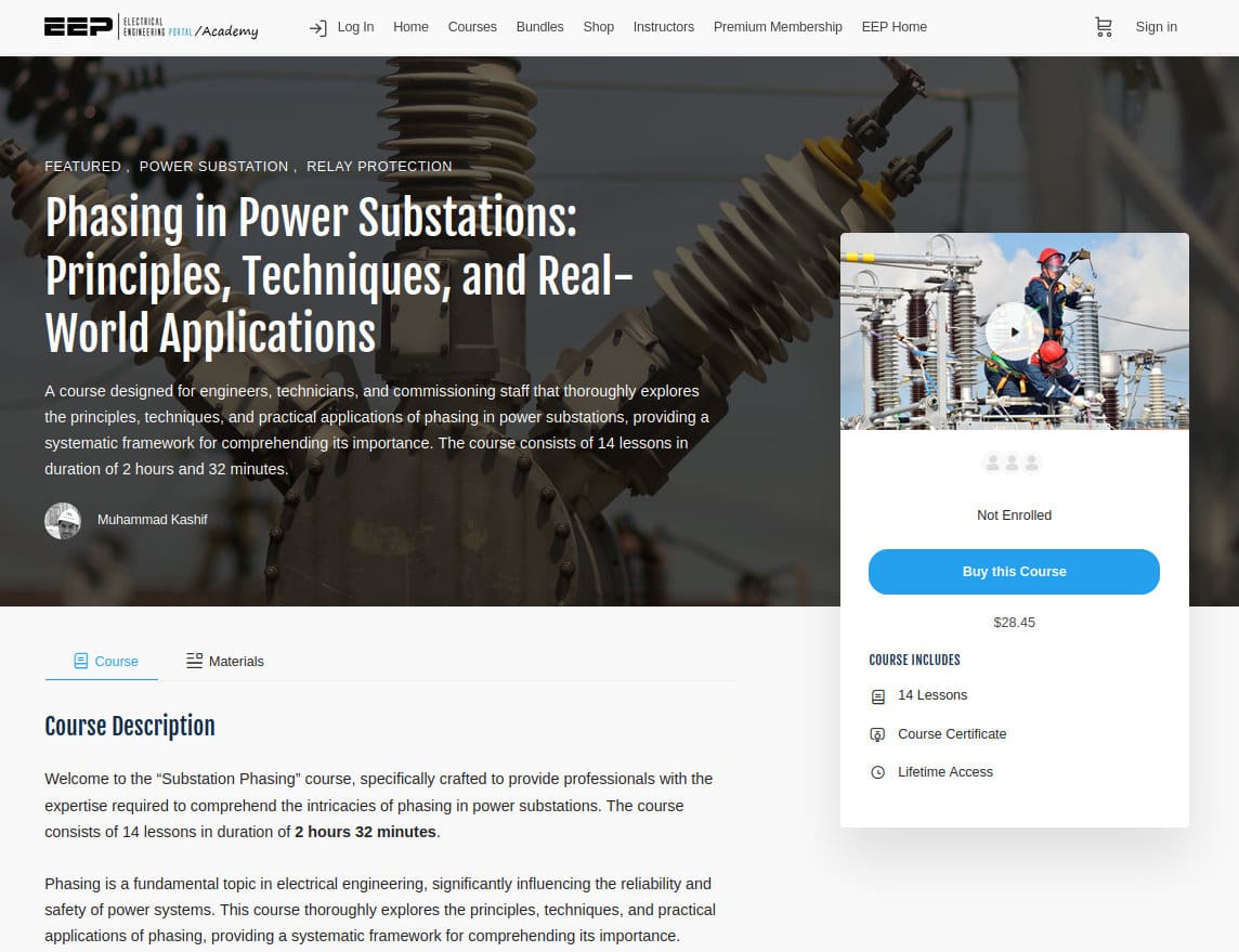 Phasing in Power Substations: Principles, Techniques, and Real-World Applications