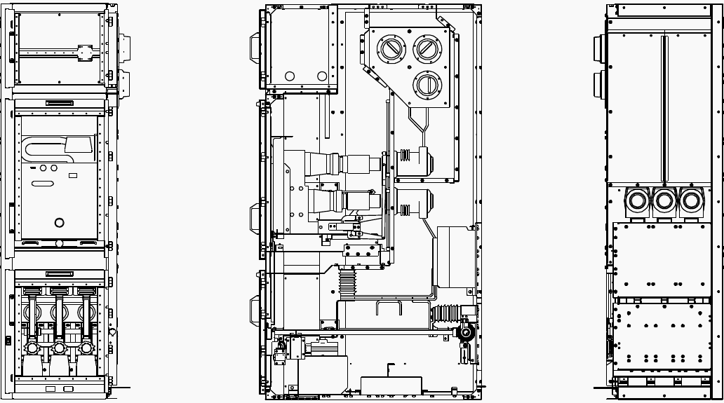 MV switchgear cubicle with a withdrawable circuit breaker