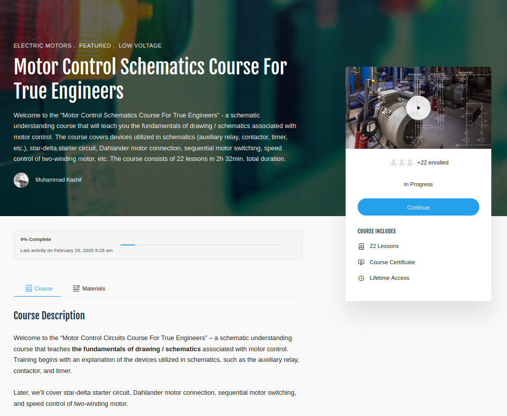 Motor Control Schematics Course For True Engineers