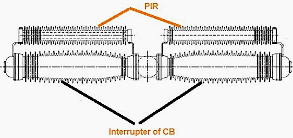 Pre-Insertion Resistor attached to CB interruptor