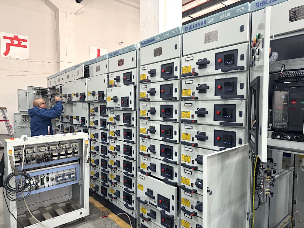 FAT of newly manufactured low-voltage 0.4kV withdrawable switchgear