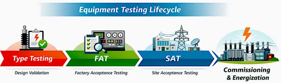 Equipment Testing Inprogress Substation Equipment: From Type Testing to Factory and Site Acceptance ...
