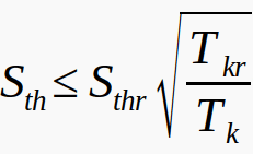 Thermal equivalent short-circuit current density