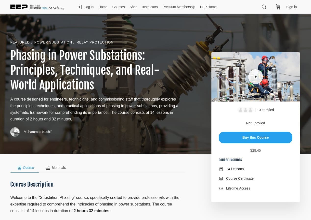 Phasing in Power Substations: Principles, Techniques, and Real-World Applications