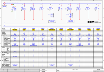 In-depth Schematics Analysis of the 1000A Low Voltage Motor Control Center (MCC)