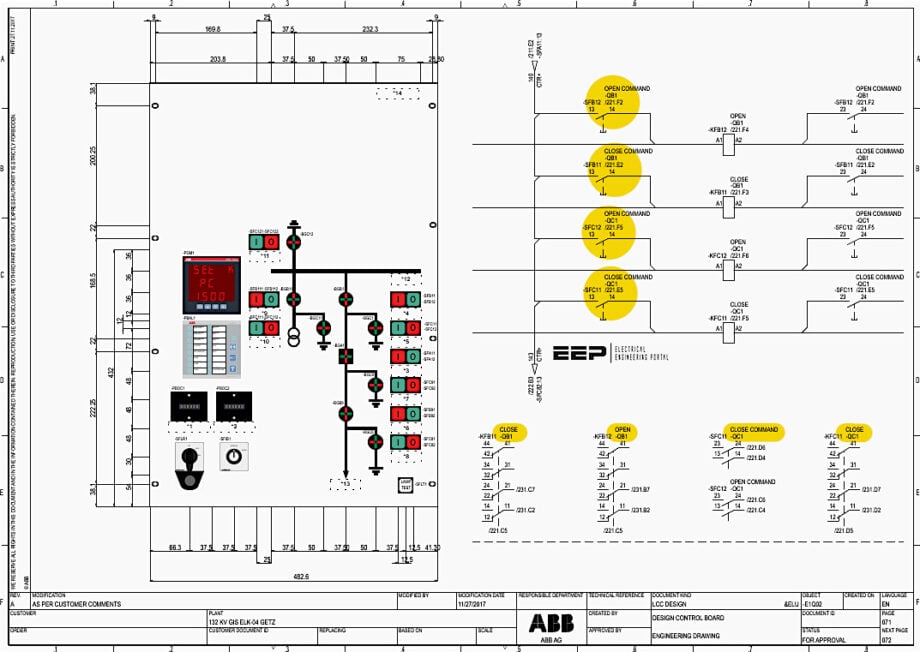 A Schematic Walkthrough of a 132kV GIS Local Control Cabinet (Document Included, PDF)