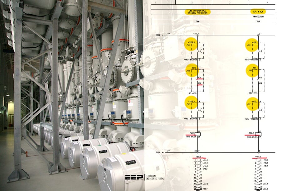 Trip Signal and Trip Circuit Analysis of the 132kV Line-1 (=E01) Schematics (PDF included)