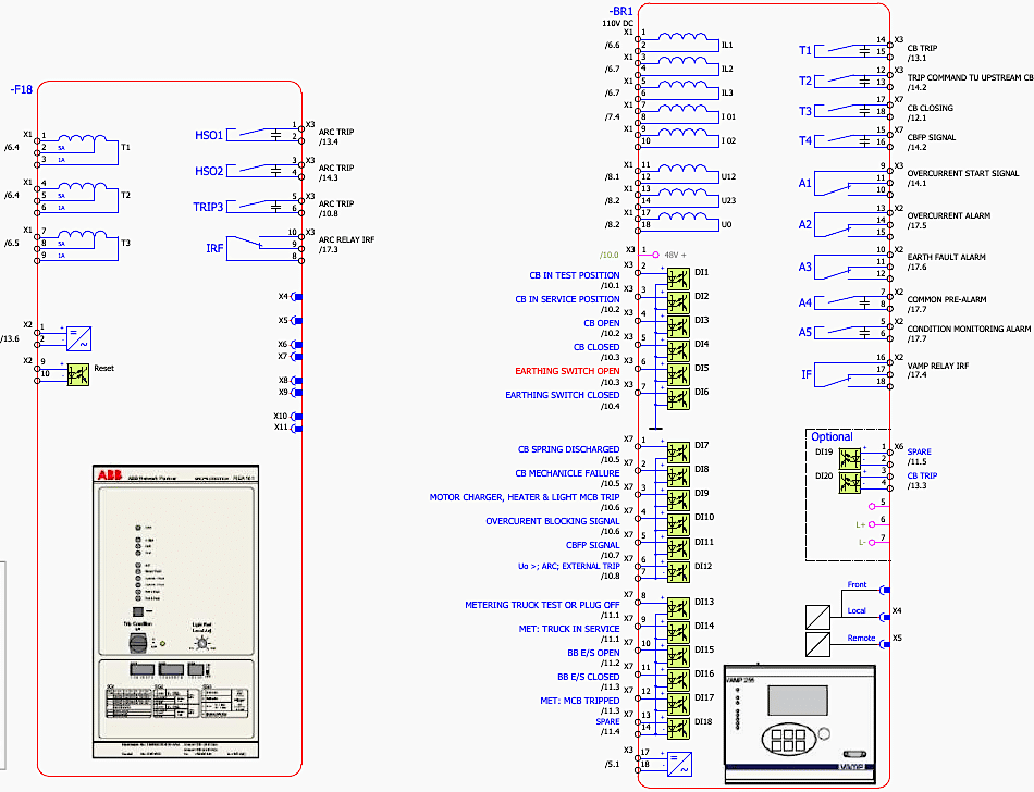 Binary Inputs of Protection Relay