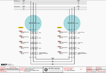 220kV Busbar and Bus Coupler Control and Relay Panel Schematics